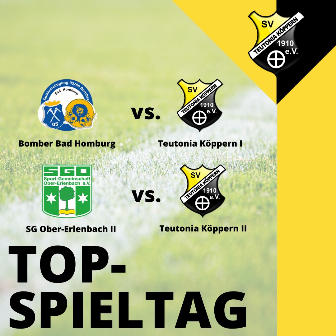 TOP-SPIELTAG in Bad Homburg! Ein absoluter Top-Spieltag steht für unsere Köpperner Mannschaften an. Für die Zweite (2. Tabellenplatz) geht …